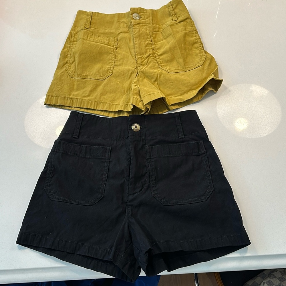 2 pairs of Maeve by Anthopology shorts size 26.